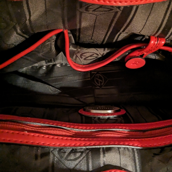 Francesco Biasia Handbag Purse Satchel - Calf Leather - Coral Color- Ex Cond - Picture 14 of 14